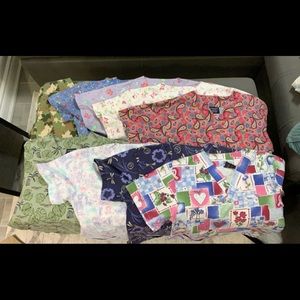9 piece women’s scrub top bundle s